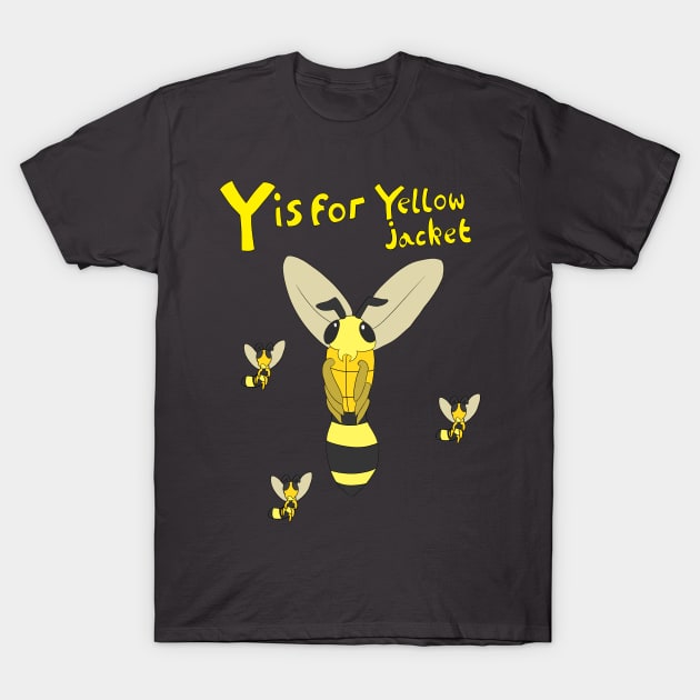 Y is for Yellowjacket T-Shirt by Spectrumsketch
